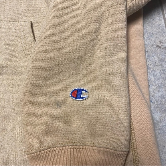 Super cool tan champion hoodie XL - Picture 3 of 5